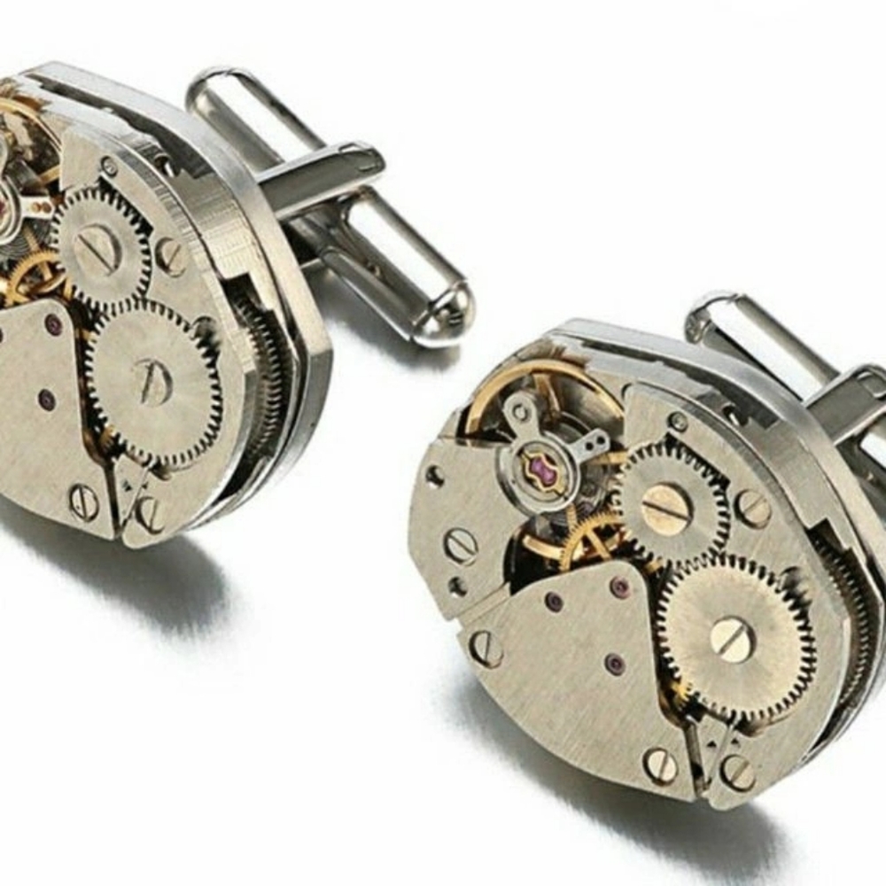 Steampunk cufflinks